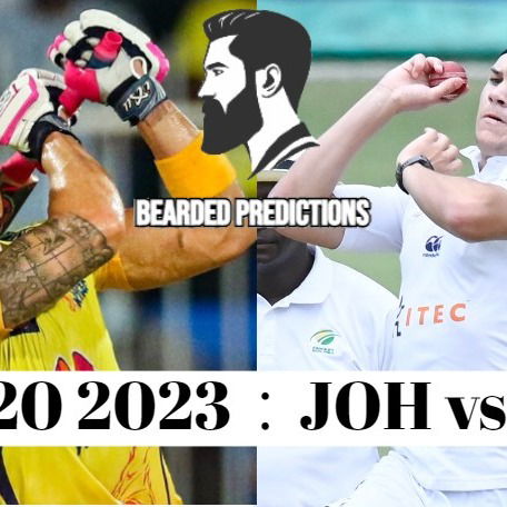 Cricket Prediction｜SA20 2023：JOH vs CT