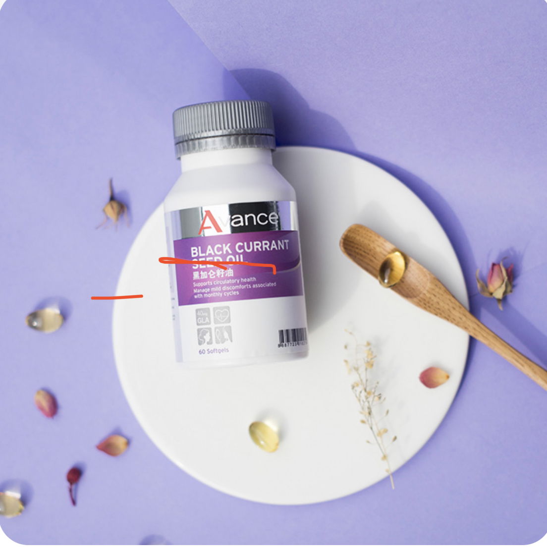 婦科好朋友黑醋栗籽油膠囊狀食品