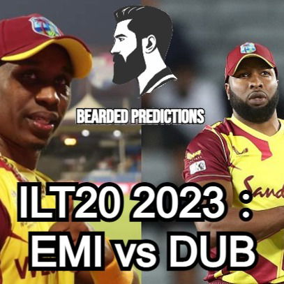 Cricket Predictions｜ILT20 2023：EMI vs DUB