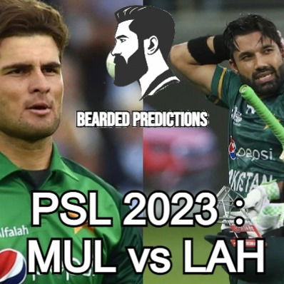 Cricket Predictions｜PSL 2023：MUL vs LAH