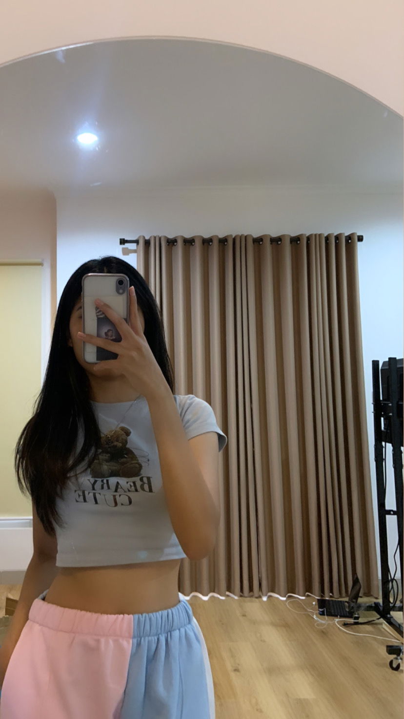 70. Beary Cute Crop Tee