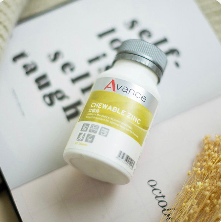 口嚼鋅 - 體力精神好，幫助傷口癒合