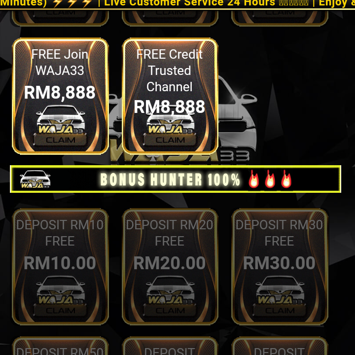 WAJA33 REGISTER FREE RM6.60 HOT!!