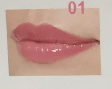 【01 冰晶唇釉（夢幻櫻花粉）   】➡️水嫩淡粉色、可直接作唇彩或打底色