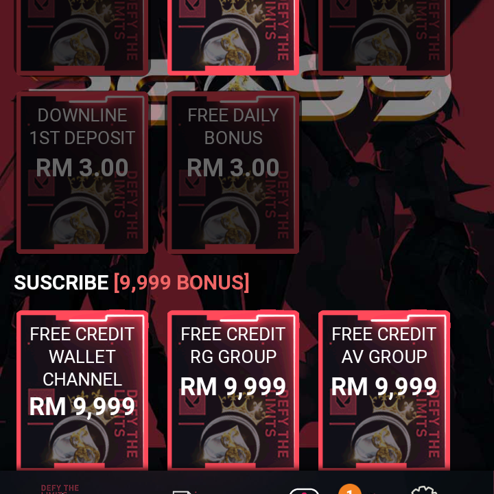 RG99 PROMO WELCOME BONUS RM10 HOT!!