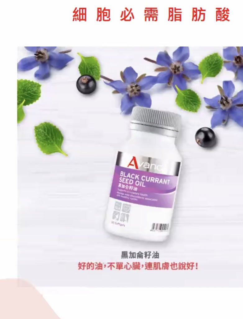 黑醋栗籽油膠囊狀食品