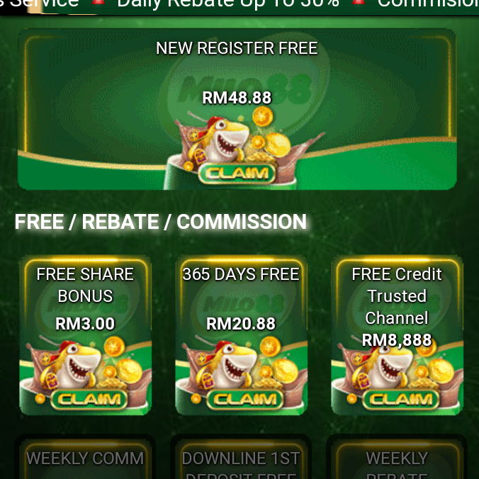 MILO88 NEW REGISTER FREEE RM48 HOT!!(NEW)