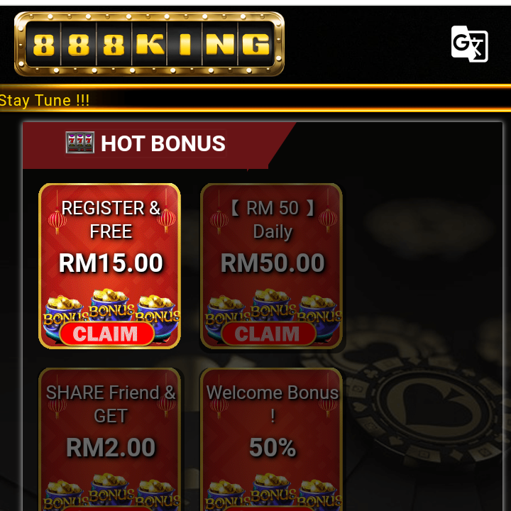 888KING FREE TANPA DEPOSIT RM15 HOT!!(NEW)
