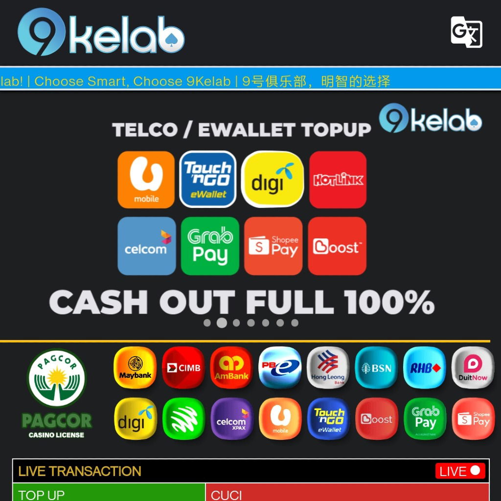 (NEW Trusted) 9kelab Free Credit Rm4, Free Share Rm3