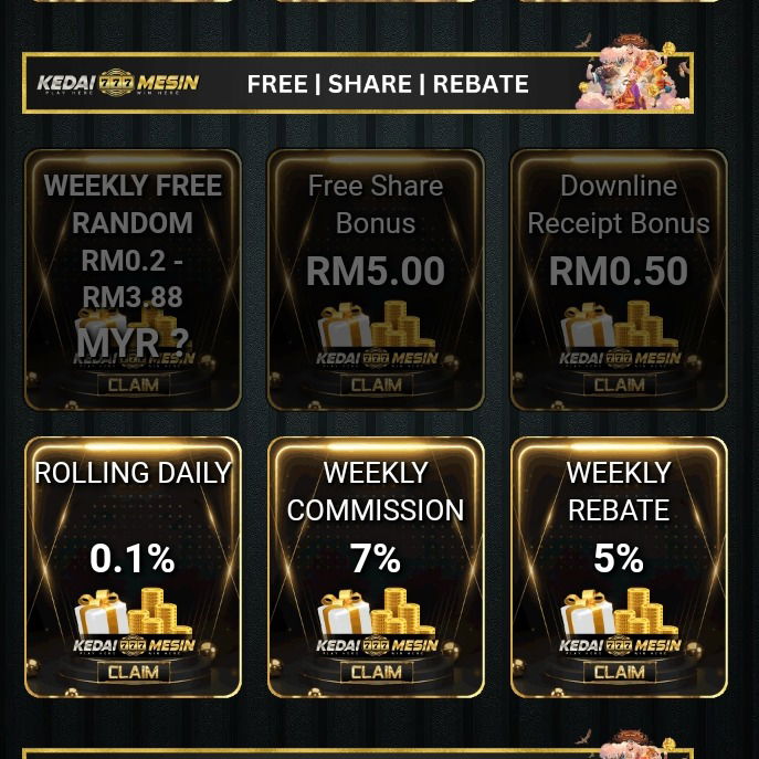 KEDAI MESIN MANTAP COMPANY VVIP 100% WELCOME BONUS HOT!!