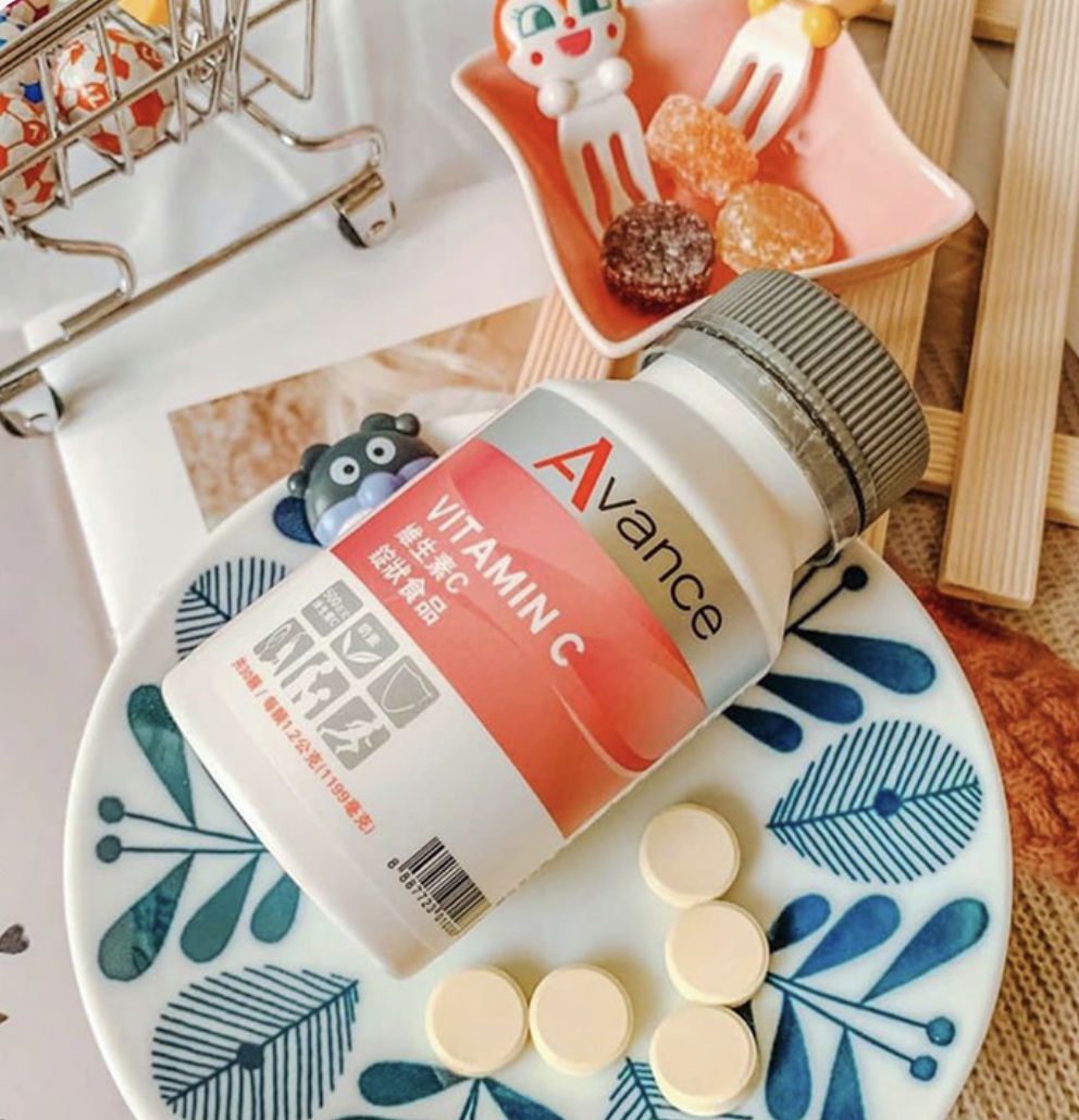 維生素C錠狀食品—加強鐵吸收、養顏 ㄧ錠=10顆柳橙