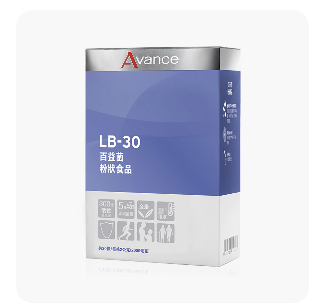 百益菌粉狀。健康從腸計益