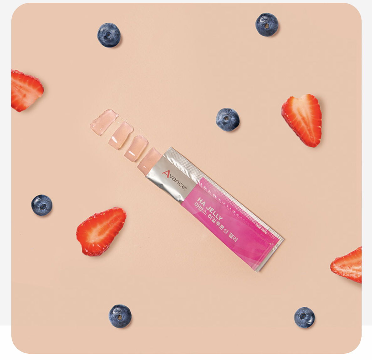 提升水份|保持肌膚自然水嫩➤HA晶棒果凍