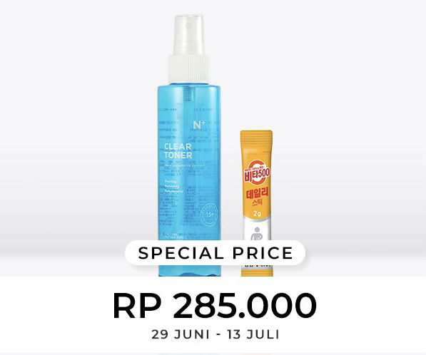 Promo Charis: Vita 500 Daily Stick & Charis N+ Clear Toner *Promo 29 Juni - 13 Juli*