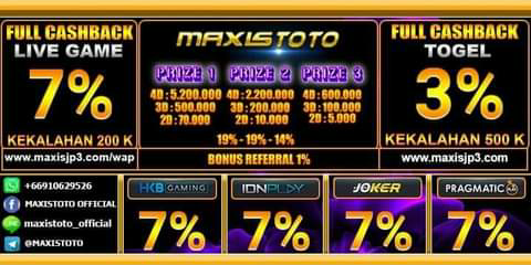 DAFTAR MAXISTOTO 