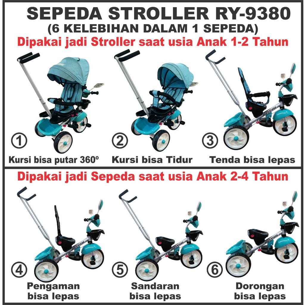 3. Sepeda 6 in 1