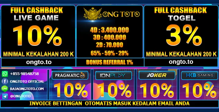 CLIK GAMBAR INI UNTUK DAPTAR ONGTOTO HADIAH & DISC TERBESAR  = ONG TOTO  = BO TERBESAR TERPERCAYA, HADIAH & DISCOUNT TERBESAR, TERSEDIA 36 PASARAN DAN ADA PERMAINAN LIVE GAME SANGAT COCOK BUAT PARA PENGAMEN DAN BANDAR DARAT  ONG TOTO  BERLAKU PRIZE 1 SAJA