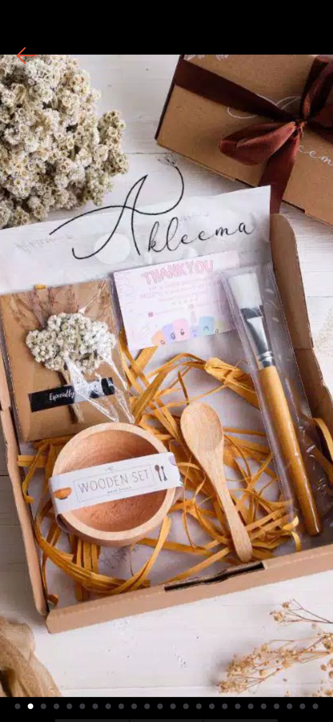 Set Mangkuk Masker Kayu