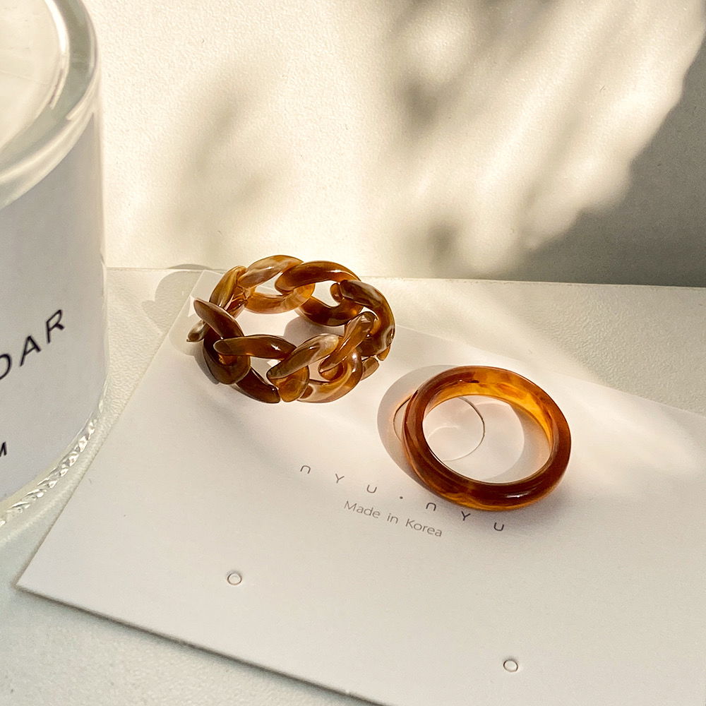 15. 2 pcs cincin akrilik 6K