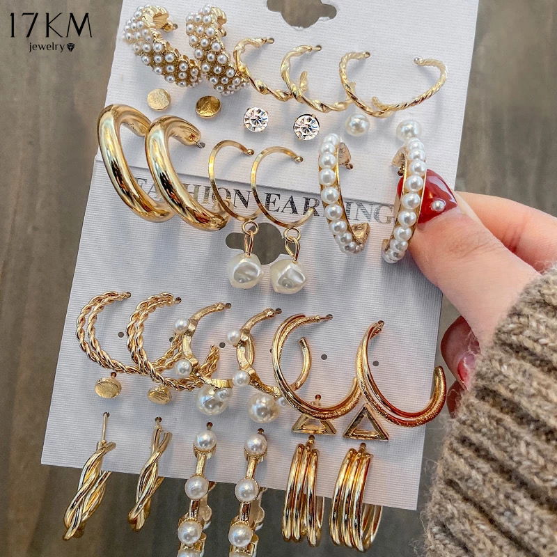19. 12pcs anting retro 27K