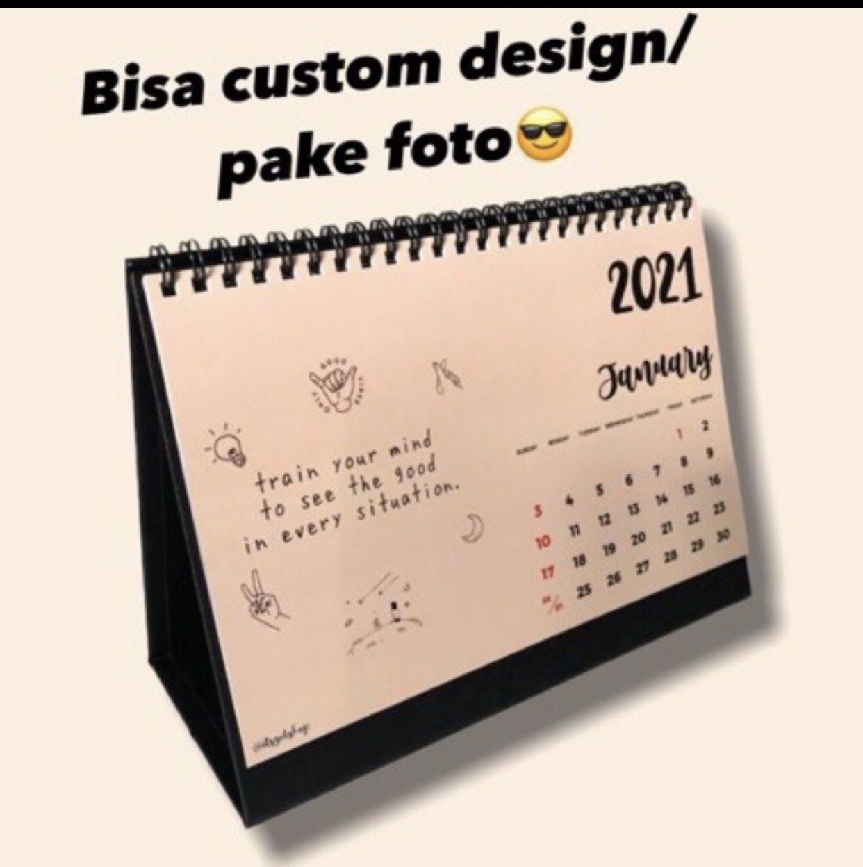8. Kalender Aestetik Custom