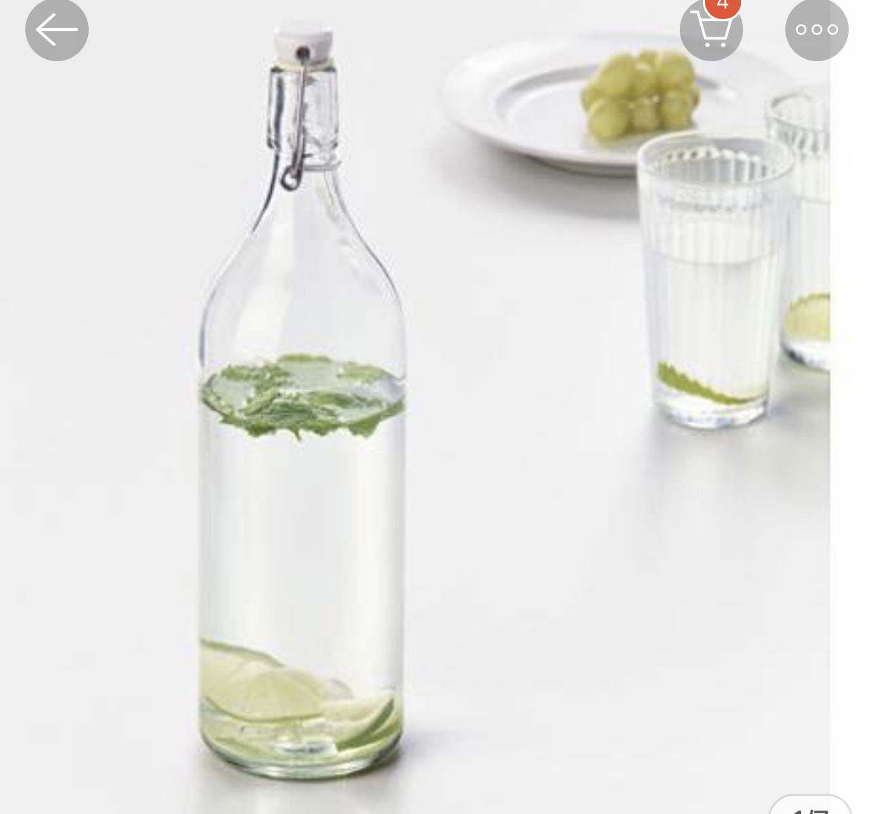 33. IKEA Korken Botol Bening Aestetik