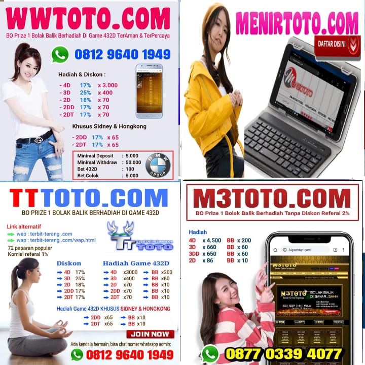 UNTUK TERBALIK ACAK  DIBAYAR TINGGI  /NO DISCOUNT KLIK DI SINI (M3TOTO)