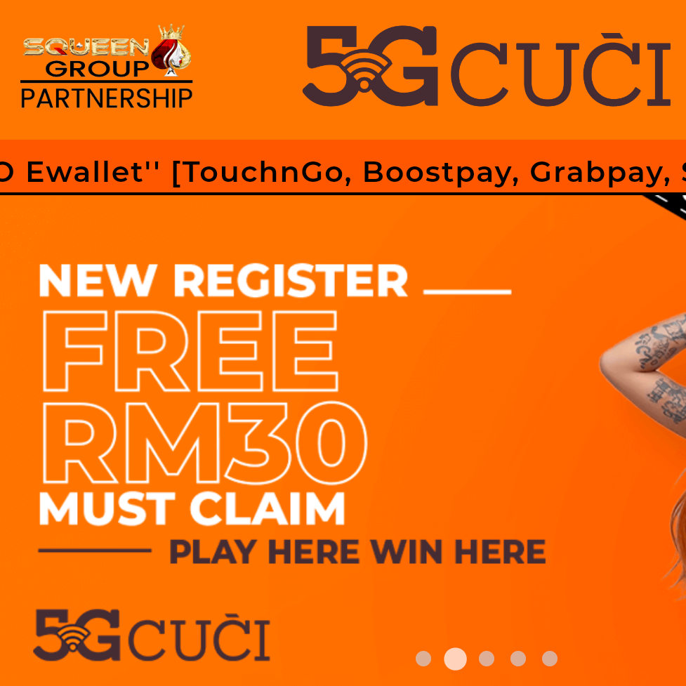 Trusted👍🏻✨5GCUCI✨🔥New Register Free RM30 & Welcome Bonus 50%🔥