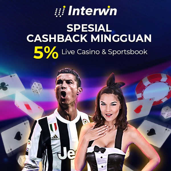 ✅ Spesial Cashback Mingguan 5% Live Casino & Sportsbook