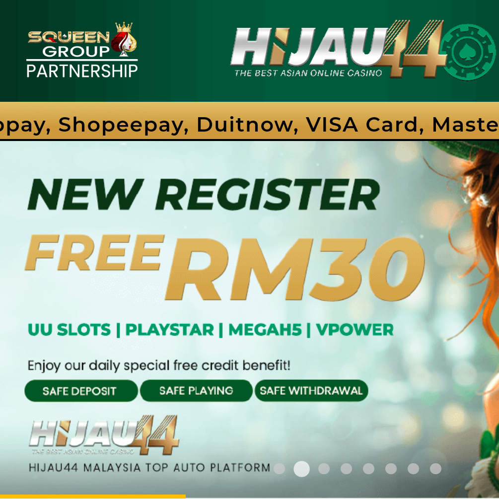 Trusted👍🏾  ✨HIJAU44✨🔥Free Credit RM30 & Welcome Bonus Up To 100%🔥