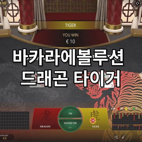 바카라에볼루션 드래곤 타이거