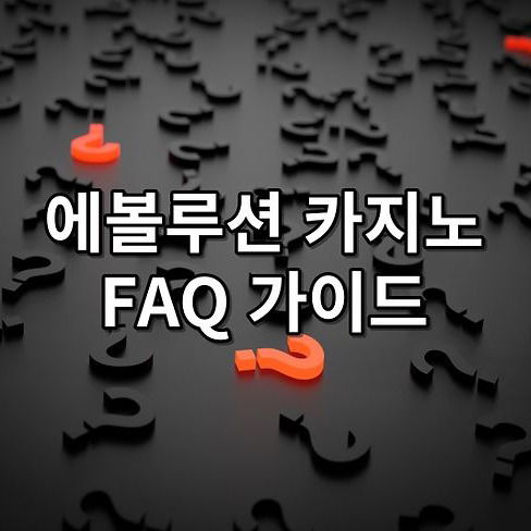 에볼루션 카지노 FAQ 가이드
