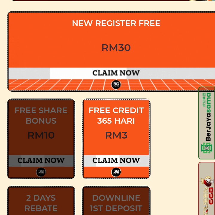 5GCUCI REGISTER FREE RM30 HOT!!