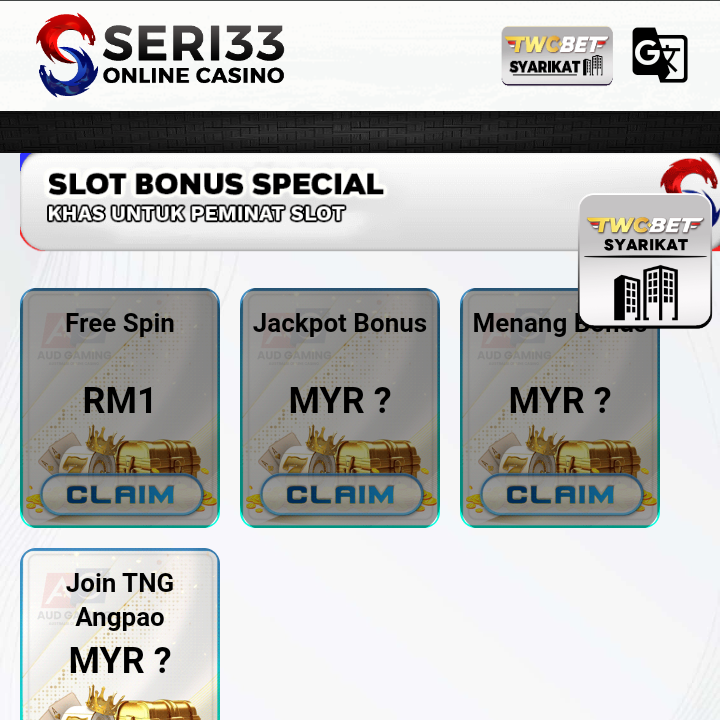 💸Percuma RM30,Tajaan (👑SERI33)