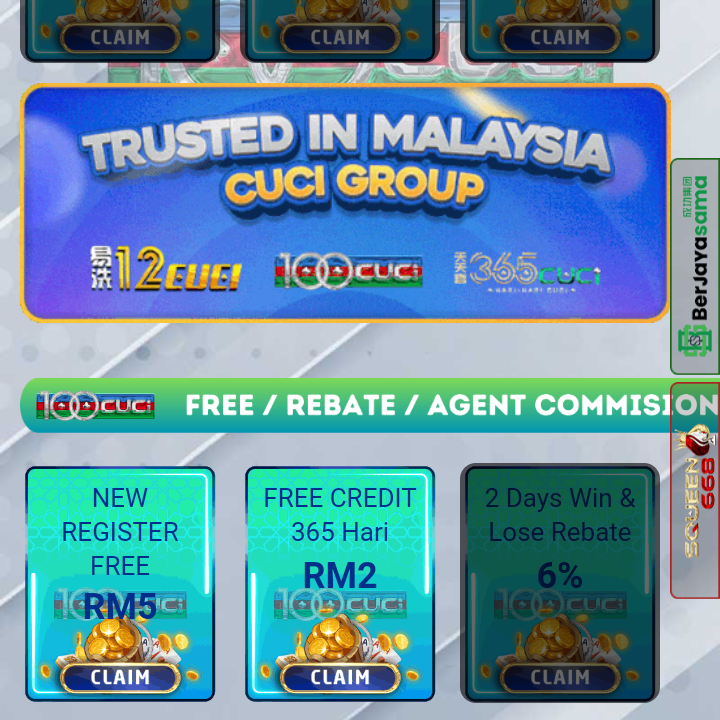 💸Percuma RM5, Tajaan(100cuci👑)