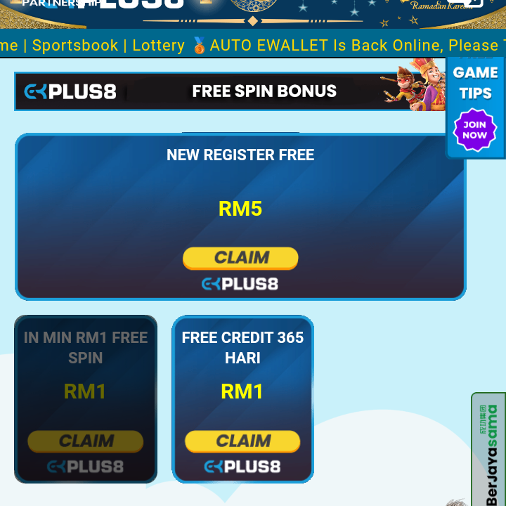 💸Percuma RM5, Tajaan(👑EKPLUS9)