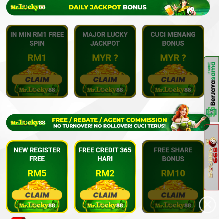 💸Percuma RM5, Tajaan(MRLucky👑)
