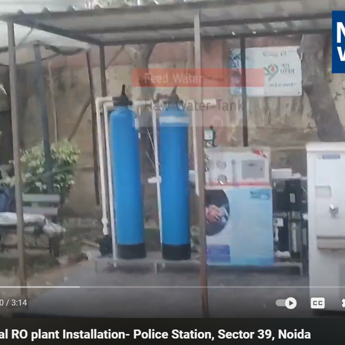 250 LPH Commercial RO plant Installation- Police Station, Sector 39, Noida