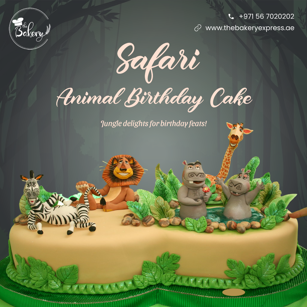 Wild Delights: Celebrate with Safari Adventure Birthday Cake!