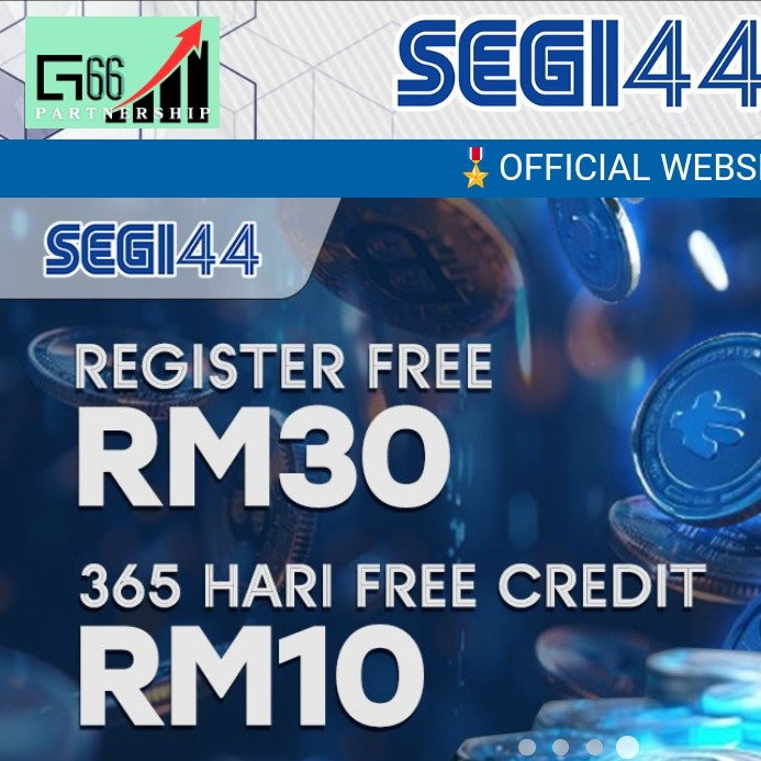 Segi44 | Welcome Bonus 100% | Free Credit Share RM50
