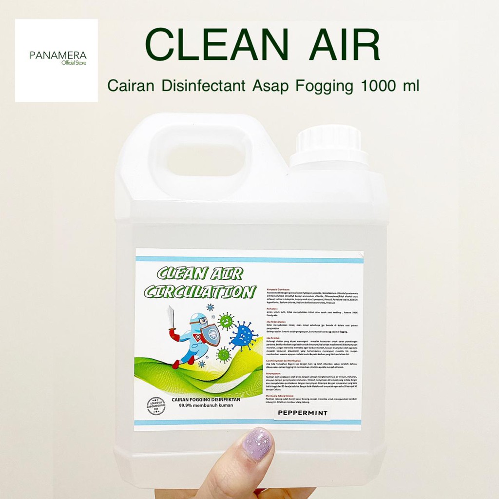 Cairan Mesin Fogging disinfektan SNI 1000ml TERMURAH NGEBULL FOODGRADE