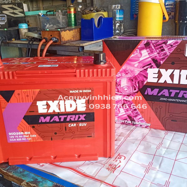 Ắc Quy EXIDE 90D26R 12V 70Ah
