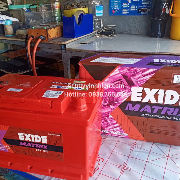 Ắc Quy EXIDE DIN72L 12V 72Ah