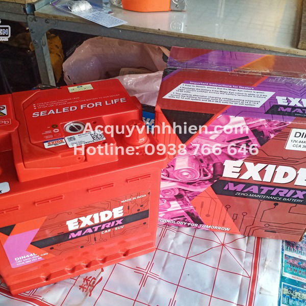  Ắc Quy EXIDE DIN55L 12V 55Ah