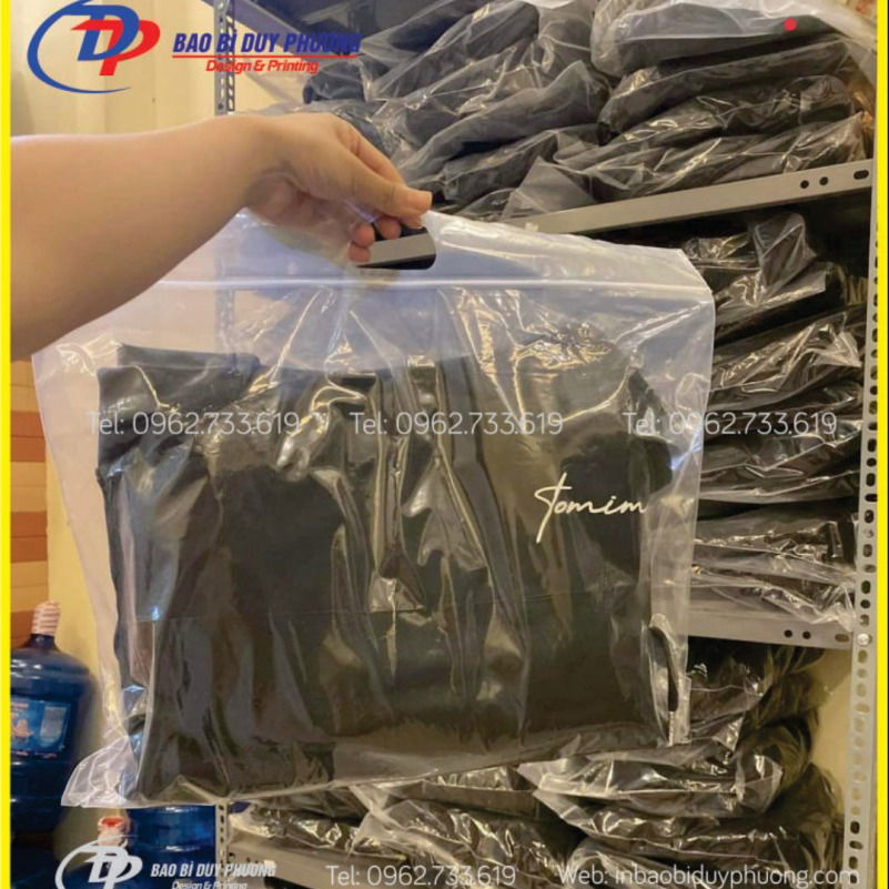 In túi zipper đựng quần áo - Mẫu túi zipper đẹp - In bao bì duy phương