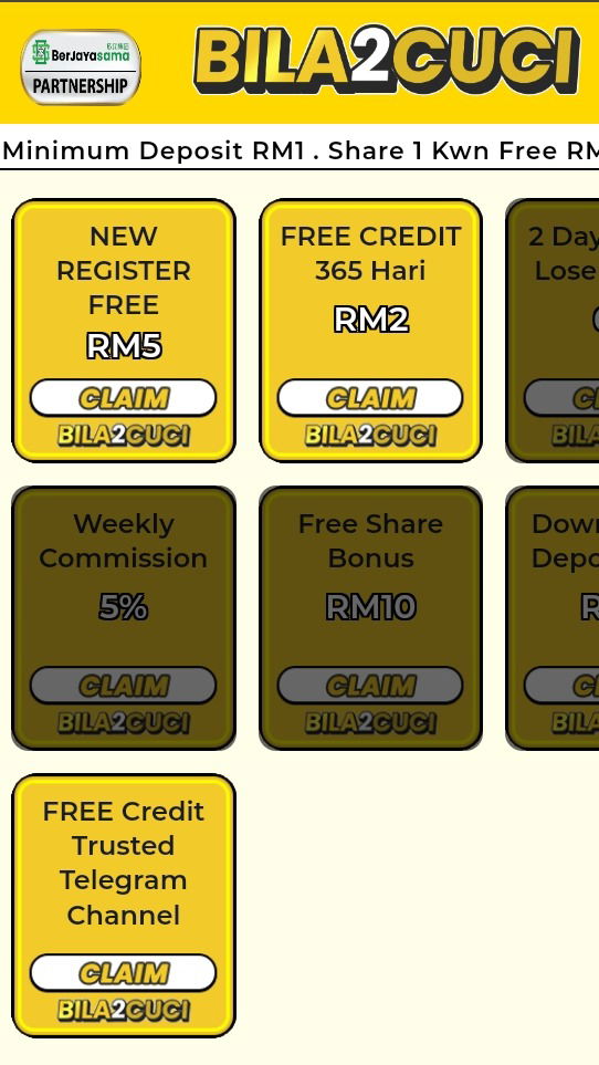 Bila2cuci | Free Credit Wallet&#xA0;| Free Credit 365 |&#xA0;JudiFree&#xA0;|&#xA0;Claim Free Credit