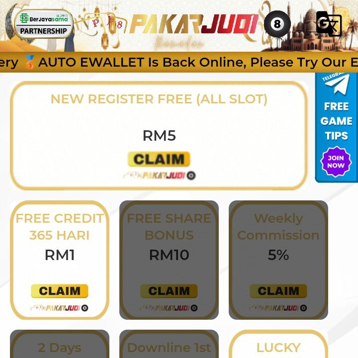 PakarJudi8 | Free Credit Casino&#xA0;| Malaysia Trusted Top Casino | JILI Slot 