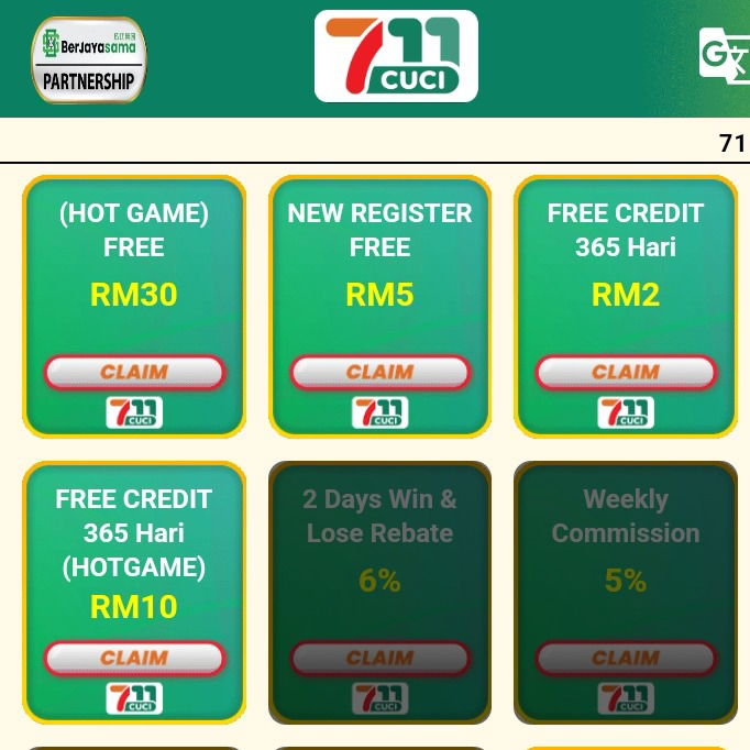 711Cuci | Free Credit Wallet&#xA0;| Free Credit 365 |&#xA0;JudiFree&#xA0;|&#xA0;Claim Free Credit