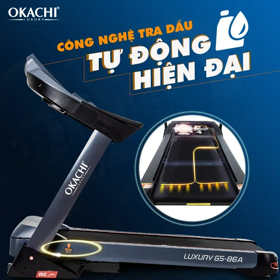 Máy chạy bộ điện tại nhà OKACHI ưu đãi ngập tràn