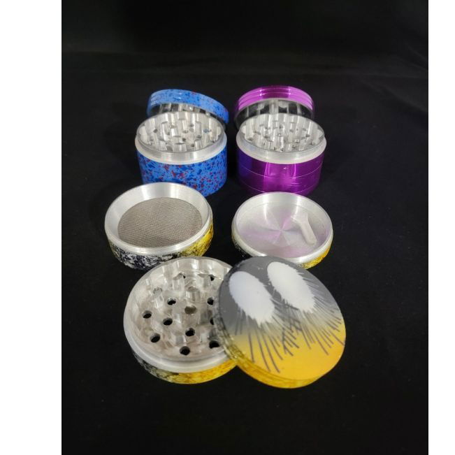 Extra Large Herb Grinder with Kief Catcher with Assorted Design